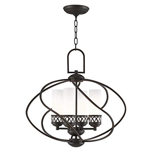 Livex Lighting 4724-67 Westfield 4-Light Chandelier, Olde Bronze