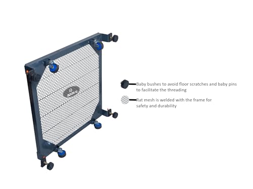 Image of BASE-D,Front Load(19 * 24-Grey) Angle (Iron) Stand,Suitable for LG(5.5 to 7.0 Kg) Samsung (6.0 & 6.5 Kg) and for VOLTAS (6 kg) W /Ms- Rat Mesh,Castor Wheels & Legs - Model: Base Max