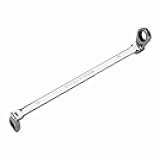 FLZOSPER 17×19mm Metric Flex-Head Gear Wrench，Double Box End Ratcheting Wrench，72-Tooth Ratchet Combination Chrome Vanadium Steel Spanner