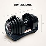 MotionGrey Adjustable Dumbbell Set - 2 Dumbbells 10-90 LB, Dumbbell Stand - Perfect for Home Gym Exercise & Workout Equipment - Free 2 Hand Grips & 2 Jump Ropes Included