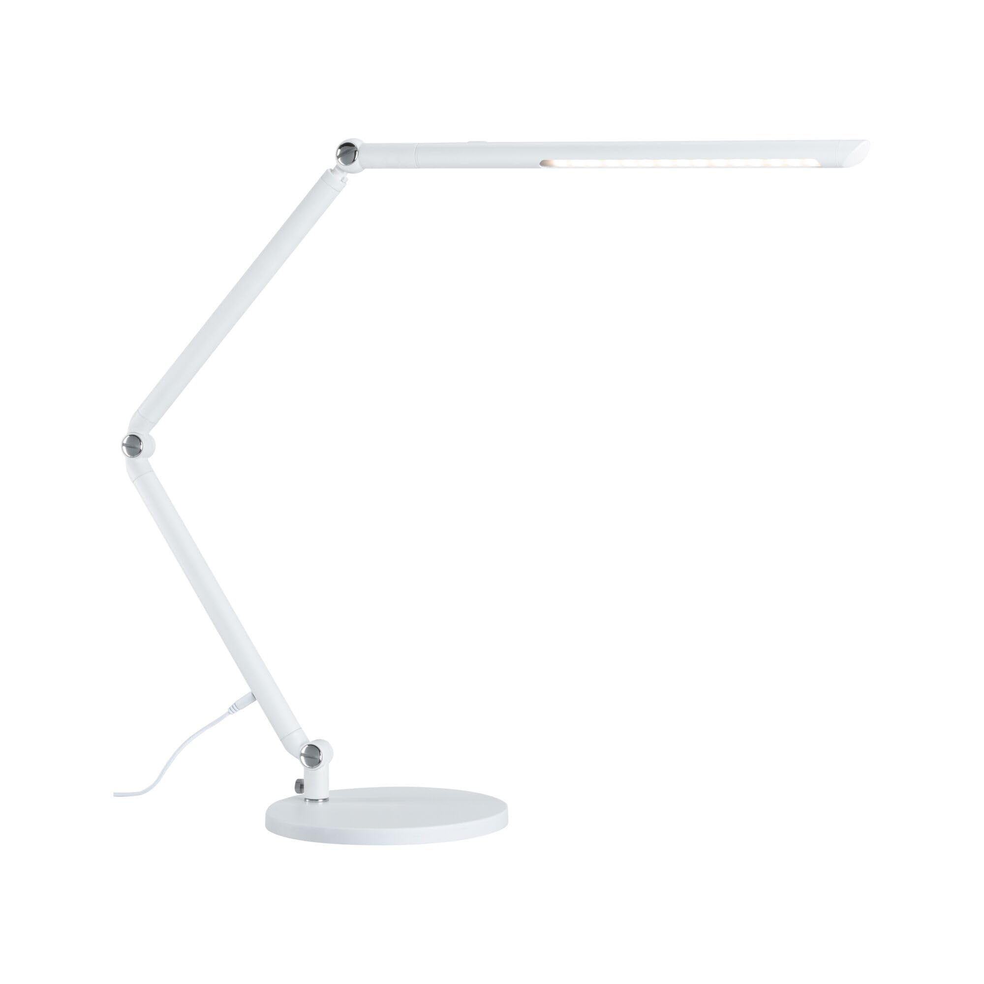 Paulmann 78911 LED Schreibtischleuchte FlexBar White Switch Tunable White incl. 1x10,6 Watt dimmbar Assistenzleuchten Weiß Tischleuchte 3000 K