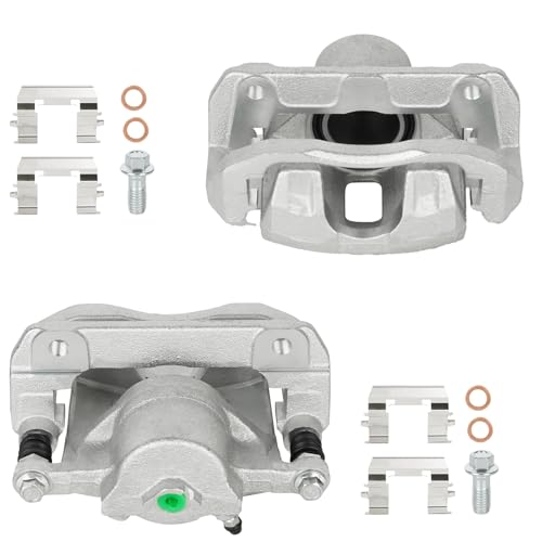 Image of Front Disc Brake Caliper Assembly with Bracket fit for 2003-2012 Honda Accord, 2001-2003 CL, 2004-2014 TSX, 1999-2008 TL, Front Right and Left Caliper set with 2PC, 19-B2584 19-B2585