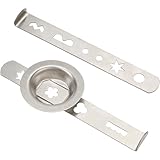 Cookie Maker Pastry Attachment – Stainless Steel Biscuit Molds with 4 & 5 Pattern Designs, 53.5mm Ring, Compatible with Bosch Kitchen Machines, Dough Cutter for Churros & Cookies Kitchen Accessories