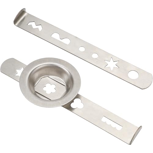 Cookie Maker Pastry Attachment – Stainless Steel Biscuit Molds with 4 & 5 Pattern Designs, 53.5mm Ring, Compatible with Bosch Kitchen Machines, Dough Cutter for Churros & Cookies Kitchen Accessories