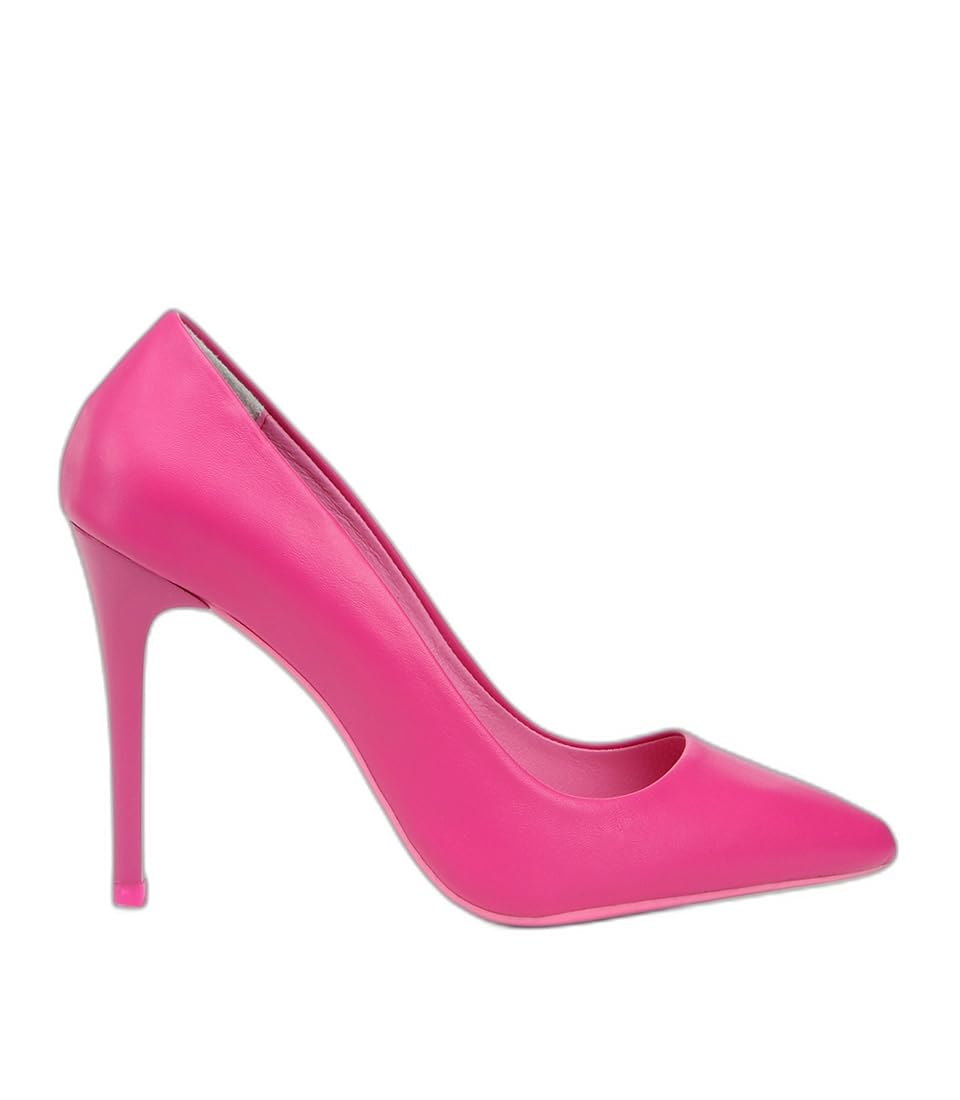 HOTİÇ Hakiki Deri Fuşya Kadın Stiletto