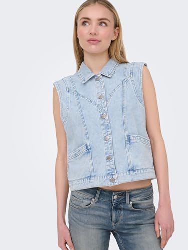 Evita el calor con ONLY Onlkennedy Sl Dnm Waistcoat, el chaleco vaquero más fresco 7