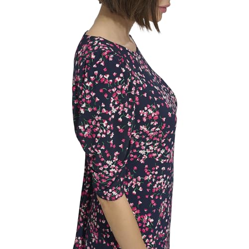 Image of Tommy Hilfiger Women's 1 /2 Sleeve Boat Neck Cotton Shift Mini Dress