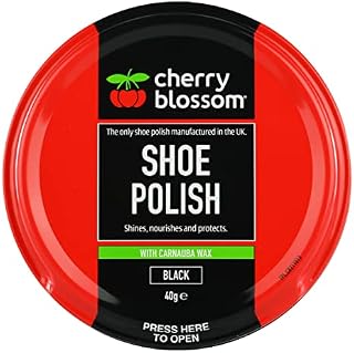 Cherry Blossom Black Shoe Polish, 40g