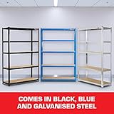 Rhino Racking – 5 Tier Heavy-Duty Garage Shelving Unit – Black - Adjustable Storage Shelves – 180x120x40cm – 200kg Load Weight Per Shelf – 1000kg Per Unit - Image 7