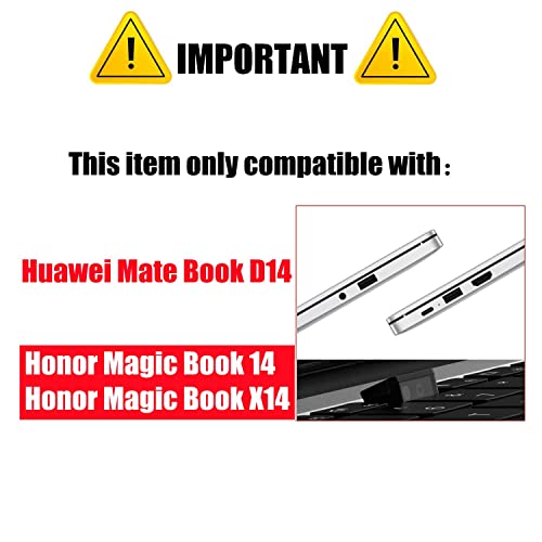 Se7enline Compatible with Huawei Mate Book D 14 Case 2021 2020 also applies to Honor Magic 14 & Honor Magic X14 Matte Laptop Protective Hard Shell Case 14 inch,Matte Black - Image 2