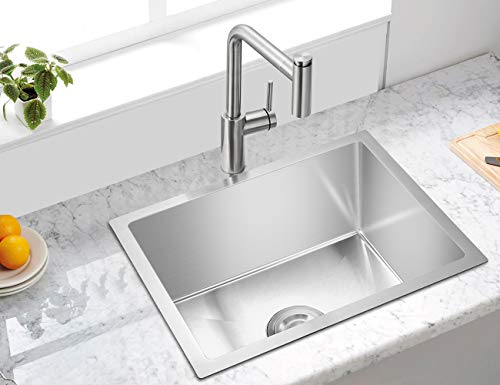 Get Discount Offer ROVATE 19.6-inch Undermount Kitchen Sink Single Bowl, 304 Stainless Steel Kitchen Sink, Small Kitchen Bar Prep Sink Get Discount Offer ROVATE 19.6-inch Undermount Kitchen Sink Single Bowl, 304 Stainless Steel Kitchen Sink, Small Kitchen Bar Prep Sink