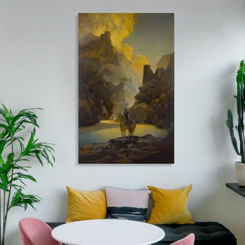 Impression sur toile de qualité Maxfield Parrish canyon mystique