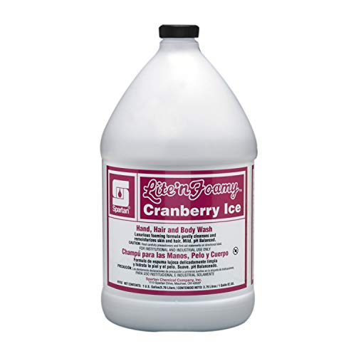 Spartan Lite'n Foamy Hand/Hair/Body Cleanser, Cranberry Ice, Gallons,4 Per Case