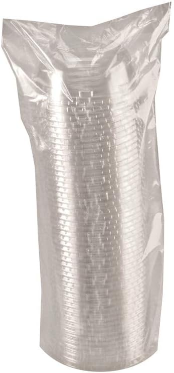 Kal-Clear/Nexclear Drink Cup Lids Squat Dome Lid with 1.75 Hole Fits 32 oz Cold Cups Clear 500/Carton