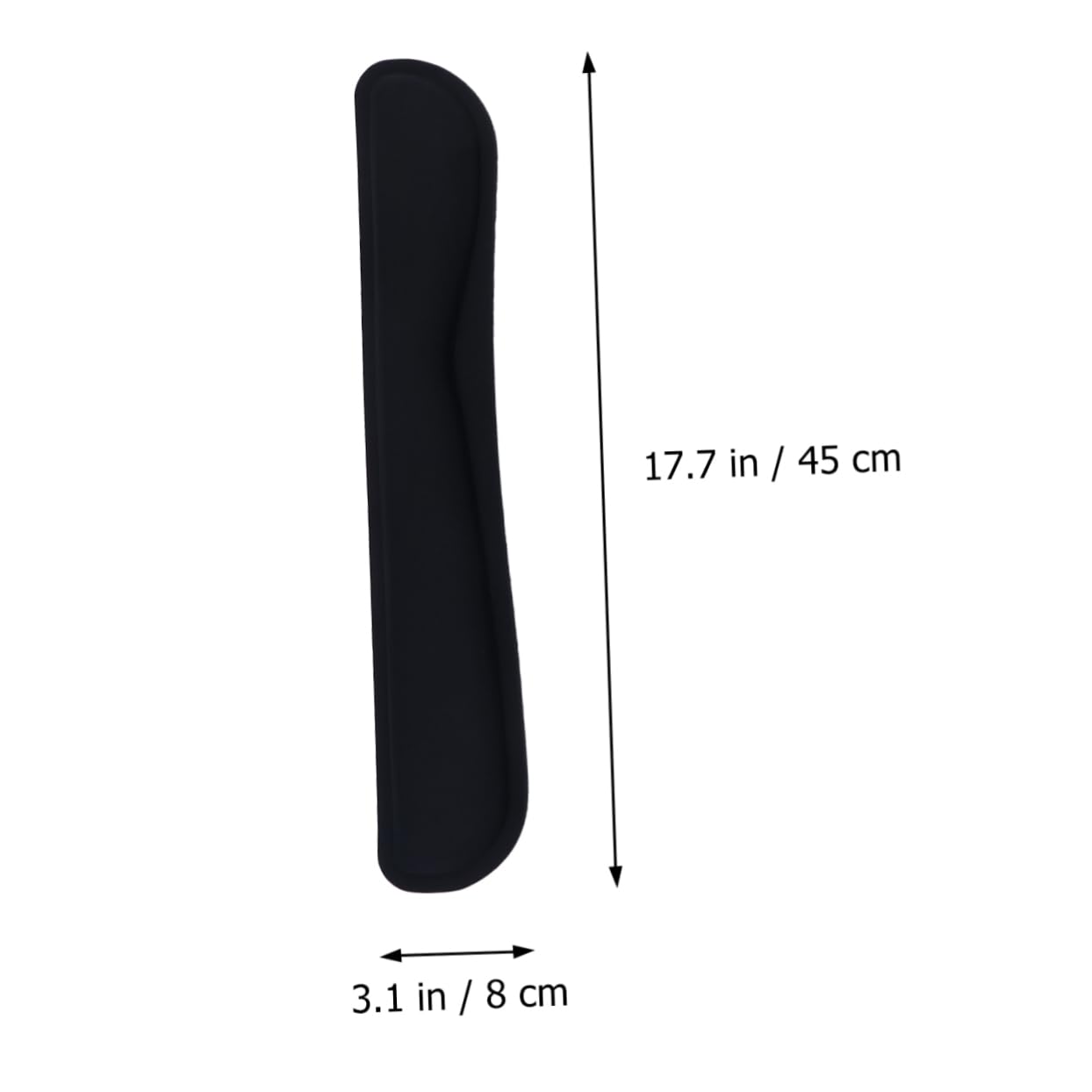 NUOBESTY 2 Set 2 Pezzi polso riposo ergonomico poggiapolsi della tastiera supporto per il polso tampone keyboard pad tappetino mouse poggiapolsi per tastiera poggiapolsi per lavorare Black