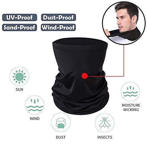 Guffo Neck Gaiter Face Mask, Bandana Face Mask for Man Women Reusable,Washable Sun Dust Protection Bandana Face Cover