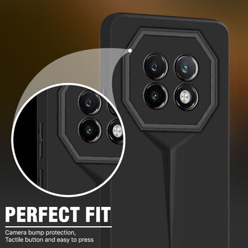 Image of WOW IMAGINE Slim Back Cover for Realme 13 5G | Realme 12 5G | 12X 5G | Narzo 70x 5G | C65 5G | N65 | Blade Series Ultra Thin Case | Camera Protection | Soft Matte Silicone Flexible Mobile Case - Black