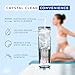 STRATA CUPS 12 Clear Skinny Tumblers with Lids and Straws | 16oz Reusable Cup Double-Wall Clear Tumbler with Lid and Straw, Durable Acrylic Tumblers With FREE Straw Cleaner & Name Tags