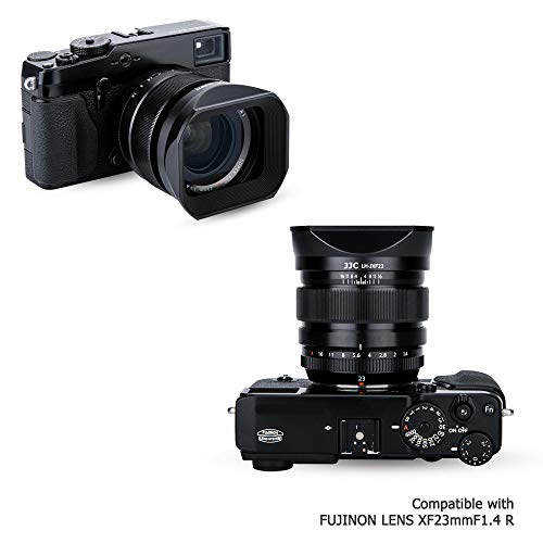 Image of JJC Metal Lens Hood Shade for Fujifilm XF 23mm F1.4 R, XF 56mm F1.2 R Lens | Bayonet, Replaces Fuji LH-XF23 Lens Hood, with Protective Hood Cap(Not for XF 23mm f1.4 LM WR or XF 56mm f /1.2 R WR lens)