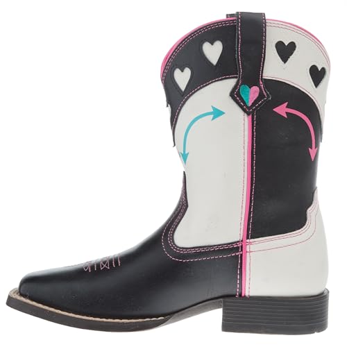 Ariat Youth Round Up Hearts Madison Avenue and Classic White Shaft Cowgirl Boot4