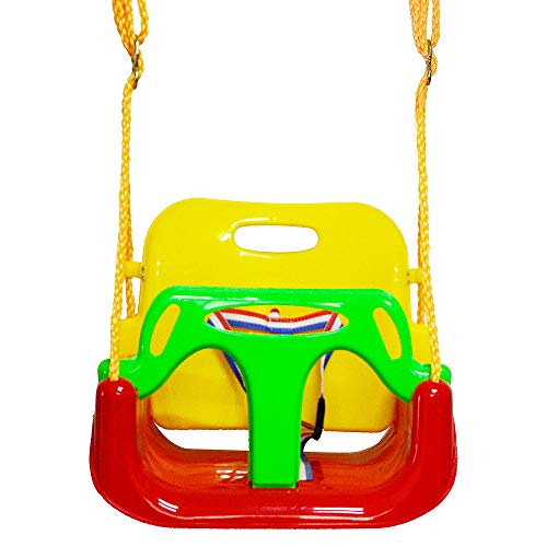 Moonvvin 3 in 1 Multifunctional Baby Swing Basket Outdoor Swing Hanging Toy for Children