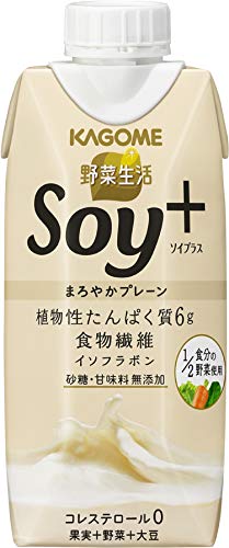 カゴメ野菜生活Soy+(ソイプラス) まろやかプレーン330ml ×12本