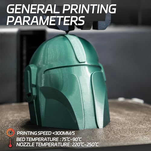 Image of TINMORRY Metallic PETG Filament 1.75mm, Rapid PETG 3D Printer Filament, PETG with a Rapid Flow Rate, Compatible with Bambu Lab FDM 3D Printer, 1KG 1 Spool, Metallic Midnight Green
