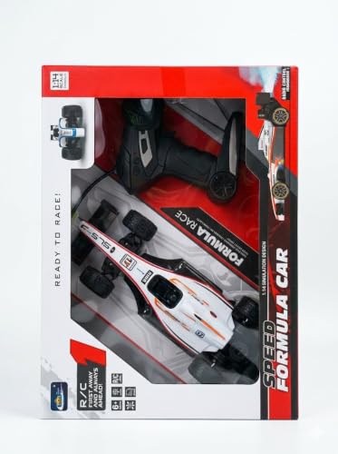 Image of RC Speed Formula F1 Car, 1:14 Scale Radio Control Racing Toy |Formula F1 Racing Remote Control Car with 5 Functions(Front,Back,Left, Right and Spray)