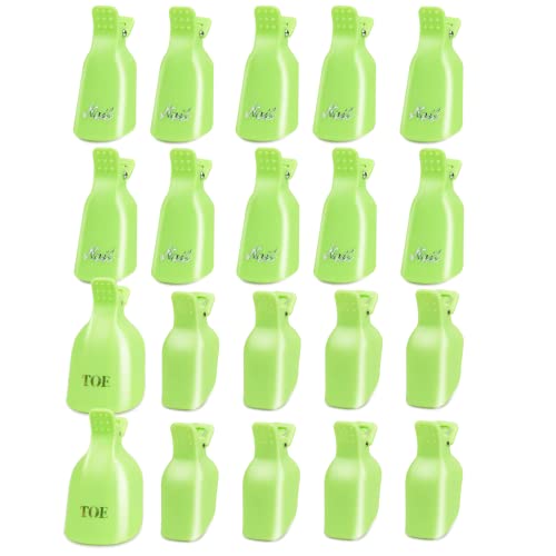 Teenitor Gel Remover Clips, 10PCS Soak Off Nail Clips for nails, 10PCS Nail Polish Remover Clips for Toes