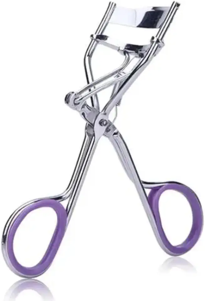 Curvador de Cílios Profissional - Design Ergonômico Metal Resistente com Borracha Extra