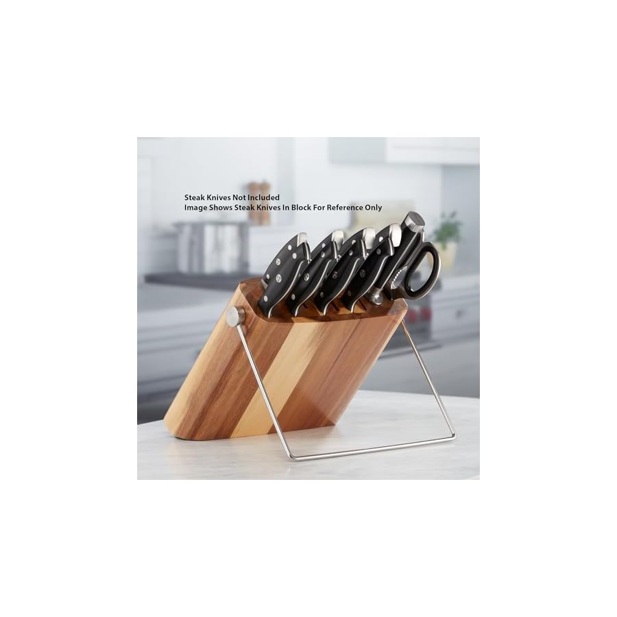 Ergo-Chef-7pc-Pro-Series-20-Knife-Block-Set-Forged-High-Carbon-Cr17MoV-Stainless-Steel--Ergonomic-Black-Pakkawood-Handles--Acacia-Wood-Block Ergo Chef 7pc. Pro Series 2.0 Knife Block Set - Forged High Carbon Cr17MoV Stainless Steel – Ergonomic Black Pakkawood Handles – Acacia Wood Block