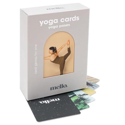 Luckies Yoga-Deck mit Karten, Fitness- und Meditations-Queue-Karten, Stressabbau und Selbstpflege-Geschenke für Frauen, Achtsamkeit, Balance, Entspannung, einzigartiges Yoga, Heimtraining, Wellness,