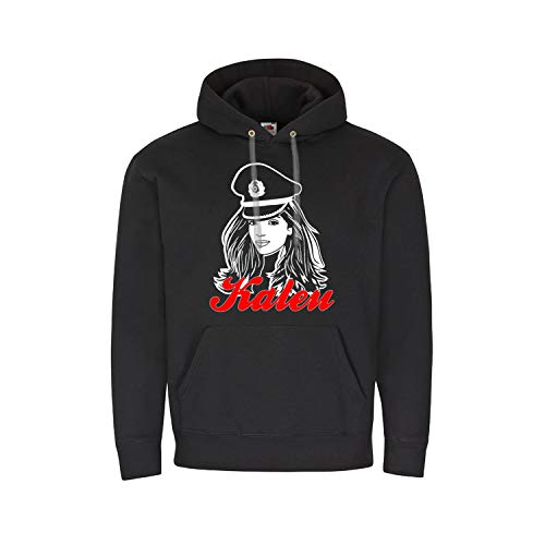 Sweat à capuche Kaleu pour femme de couleur noir en taille L