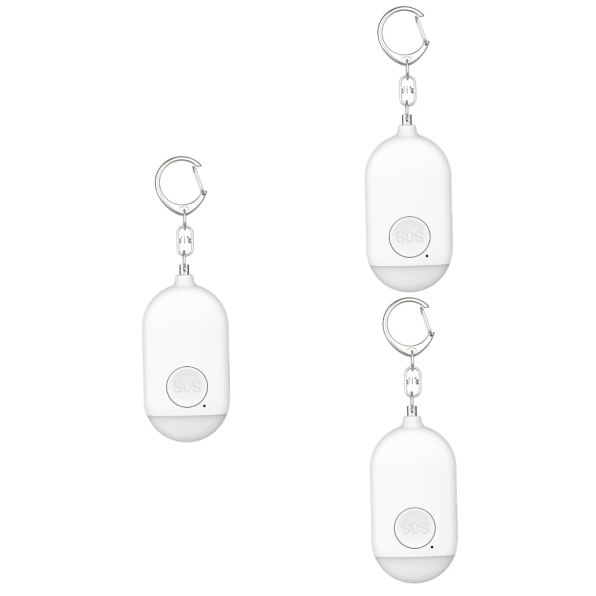 DOITOOL 3 Piezas Alarma de Emergencia para Mujeres Llavero de alarmas de Seguridad Alarma de Seguridad Personal para Mayores Alarma Mini Caja Fuerte Alarma de Seguridad para niña