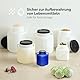 Garronda 5 Liter BPA-freies quadratisches Fass und Futtertonne Weithalsfass Wassertank und Behälter mit Deckel für Sauerkraut sowie Surfass Pökelfass für Fleisch GD-0088, Blau