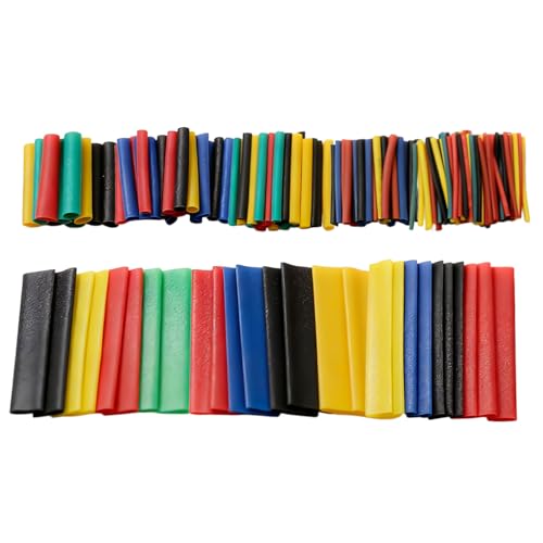 164 Stück Schrumpfschlauch Set, Wasserdichter Isolierband Farbig Set, Ideal für Elektrische Isolierung Kabel Reparaturen & Drahtverbindungen