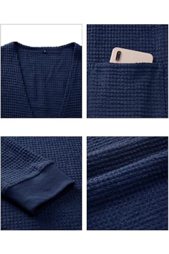 Image of STYLEWORD Women's Fashion Cardigan Sweater Lightweight Open Front Long Casual Beach Kimonos Outfits with Pockets