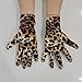 Luoyiyuan Stylish Leopards Print Gloves Soft Polyester for Men and Women Windproof Fashion Handwear
