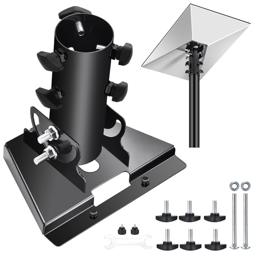 Starlink gen 3 Tubular Adapter Suitable for 28-54mm Tubular Pole Starlink V3 Pole Bracket Metal Structure 180 Adjustable and rotatable Suitable for Starlink Third-Generation/V3 Satellite Antenna