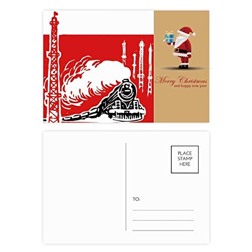 Cartes postales train de Chine Noël à vapeur pour accompagner vos cadeaux avec élégance