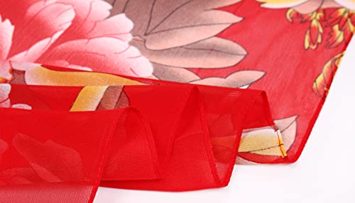 Scarfs for Women Summer Breathable Lightweight Scarf Slim Polyester Long Soft Neck Scarves4