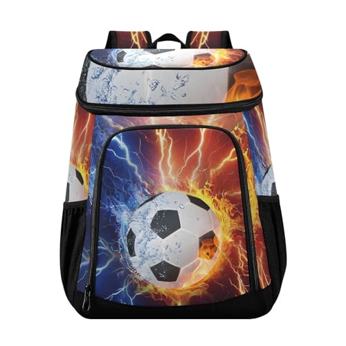 Soccer Controller Cooler Backpack Cooler Insulated Leak Proof Lunch Backpack 36 Cans Waterproof Soft for Men Women Picnic Hiking Camping Beach