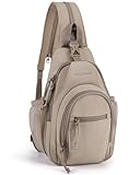 BAGSMART Crossbody Sling Bag for Men Women, Small Sling Backpack Shoulder Bag, Anti-Theft Chest Daypack