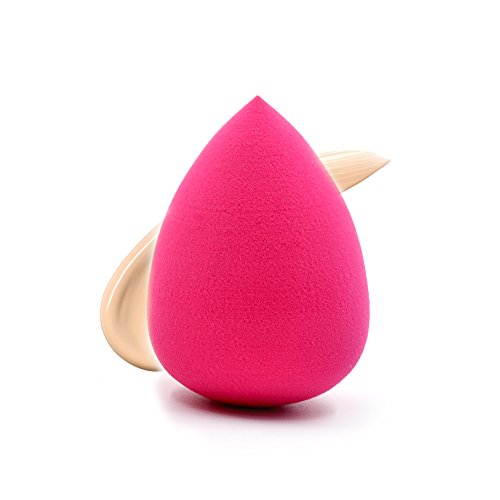 Pro Cosmetics Beauty Sponge Blender - Latex Free and Vegan Makeup Sponge - For Powder, Cream or Liquid Application - One Piece (Egg- Pink)