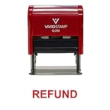 Refund Self Inking Rubber Stamp (Red Ink) - Medium