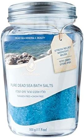 Dead Sea Bath Salts - Stress Relief Midnight Musk Extra Mineral 500 gm