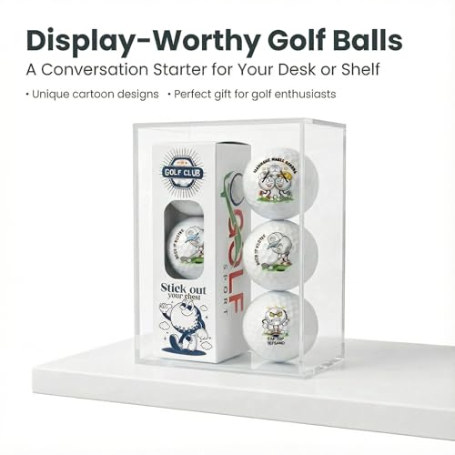 MiracDan Funny Golf Balls 3 Pack – Novelty Golf Balls with Surlyn Shell, Durable & Playable, Humorous Golf Gifts for Men, Joke Golf Ball for Fun Rounds - Image 4