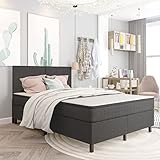 WHOPBXGAD Bett mit matratze,Bett 140x200 mit matratze,doppelbett,Bett 140x200,Boxspringbett...