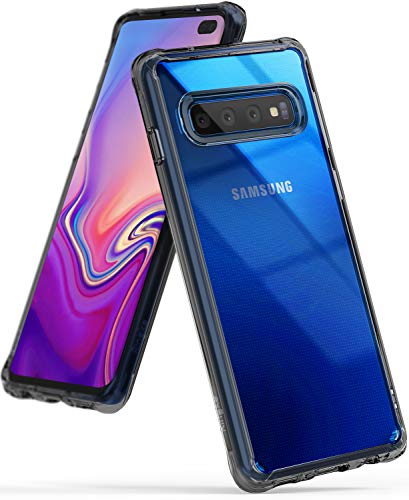 Ringke Fusion Designed for Galaxy S10 Plus Case Crystal PC Back Perfect Ceramic Body Fit Drop Protective Cover for Galaxy S10 Plus (6.4