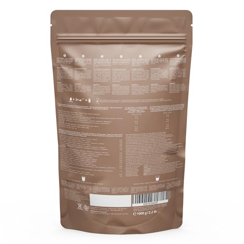 Foto von Nutri + Veganes Proteinpulver Hazelnut Cookie - Milk Away Vegan Protein ohne Soja 1 kg - 5k Eiweiß Shake mit Buchweizen - Eiweißpulver Haselnuss
